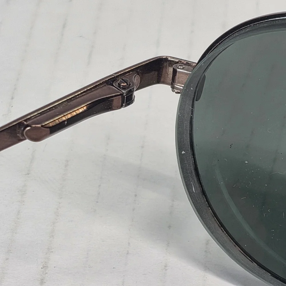 VTG‎ Serengeti 6684 Eyeglass Frames Brown Metal Tortoise Arms Japan*FRAMES ONLY*